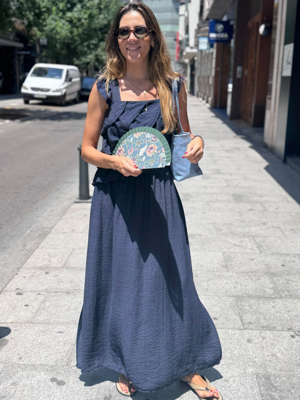 VESTIDO VOLANTES ASIMÉTRICOS