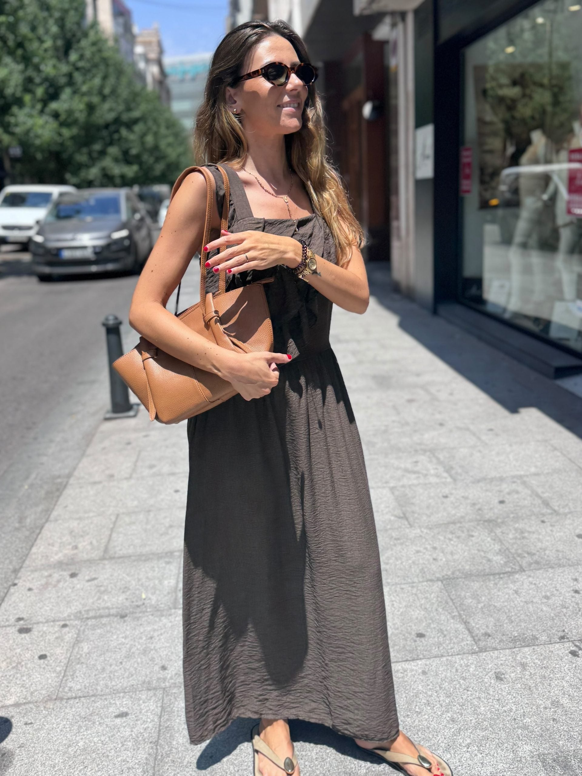 VESTIDO VOLANTES ASIMÉTRICOS