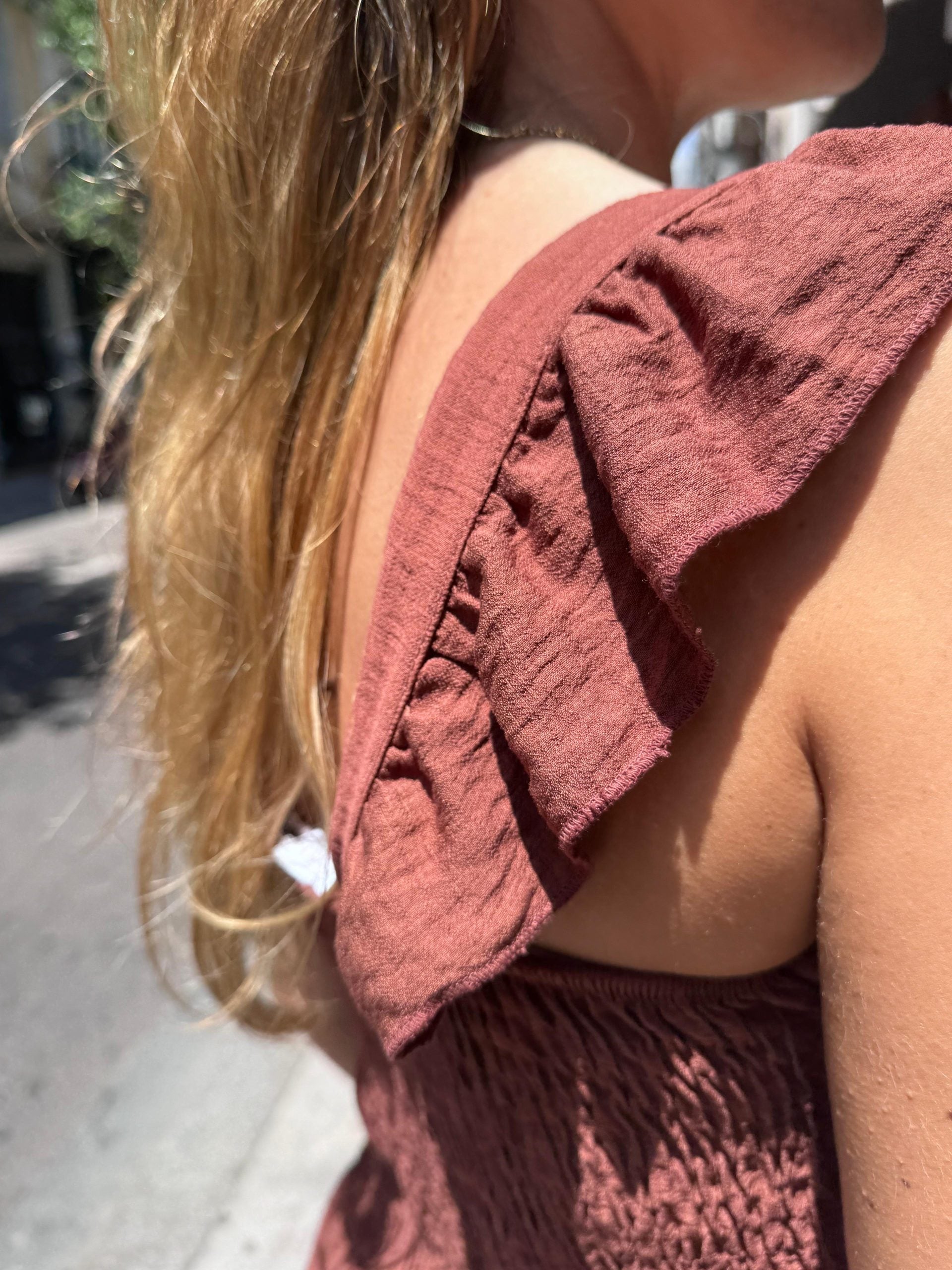 VESTIDO VOLANTES ASIMÉTRICOS