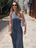 VESTIDO LUNARES PUNTO DE SEDA